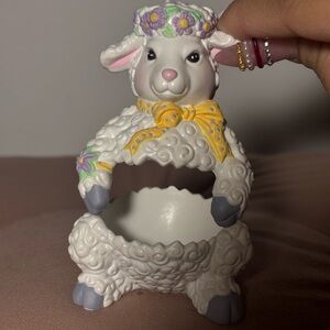 Vintage 1997 Egg Pals Lamb Egg Holder Easter Collectible- Avon Products
